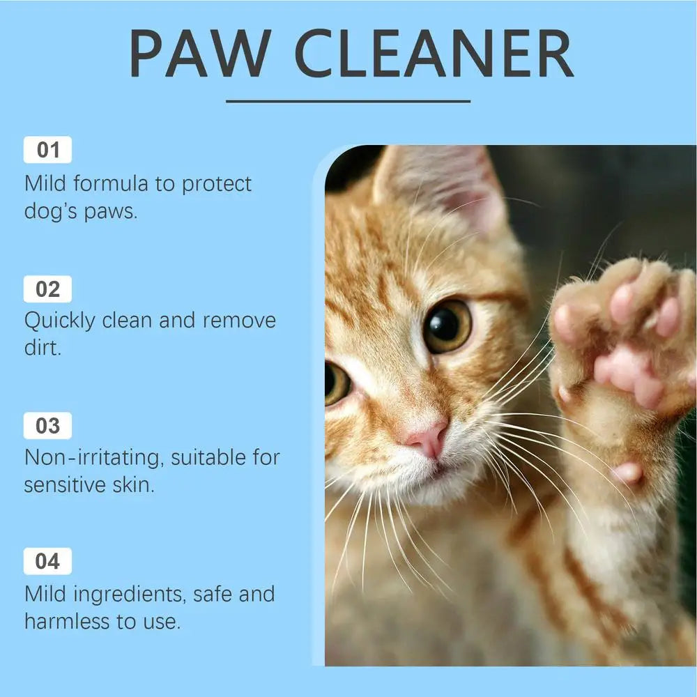 Paw Scrubber For Dogs Non-irritating Dog Paw Washer Dog Paw Brush Effective Foaming Cleanser Dog Paw Scrubber For Small Medium