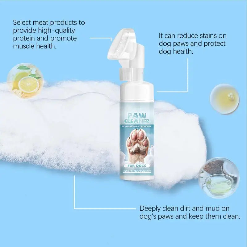 Paw Scrubber For Dogs Non-irritating Dog Paw Washer Dog Paw Brush Effective Foaming Cleanser Dog Paw Scrubber For Small Medium